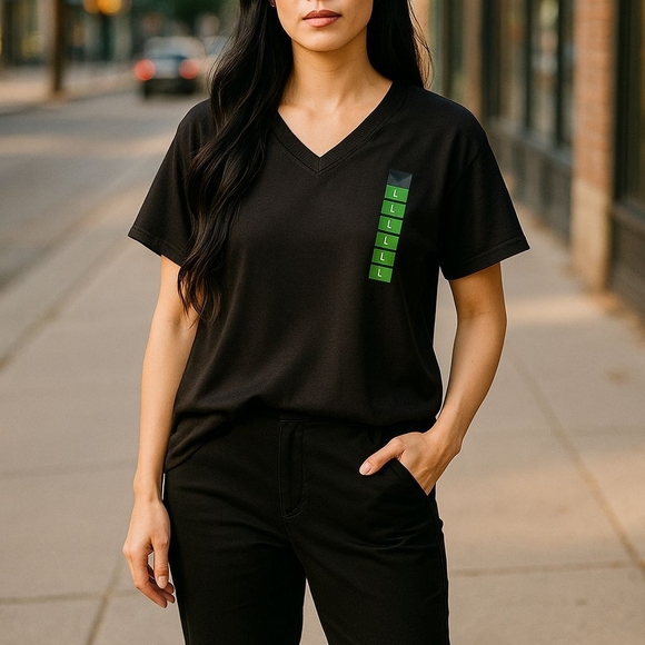 RBX - Flutter Sleeve, Split neck,  UPF 50+, Ribbed Women's Large Navy Blue Top - Picture 2 of 10